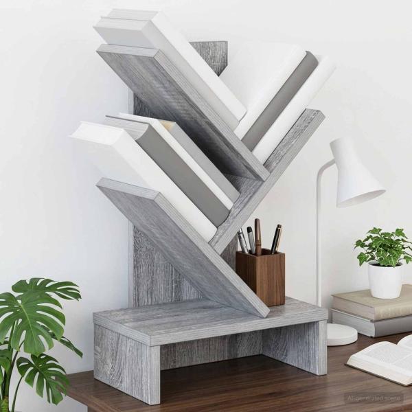 ARDEBO.de - Baumb?cherregal 3-st?ckig 30 x 18 x 48 cm Holzwerkstoff
