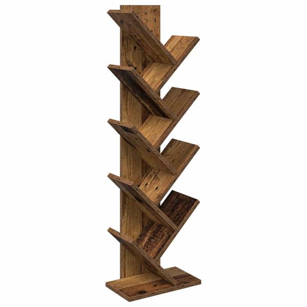 Baumbücherregal 6-stöckig 30 x 18 x 100 cm Holzwerkstoff