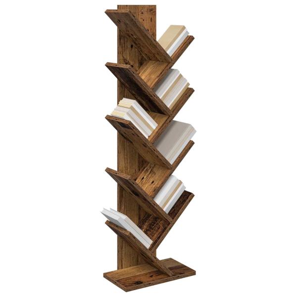Baumbücherregal 6-stöckig 30 x 18 x 100 cm Holzwerkstoff