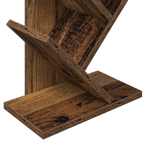 Baumbücherregal 6-stöckig 30 x 18 x 100 cm Holzwerkstoff