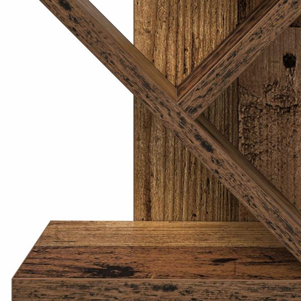 Baumbücherregal 6-stöckig 30 x 18 x 100 cm Holzwerkstoff