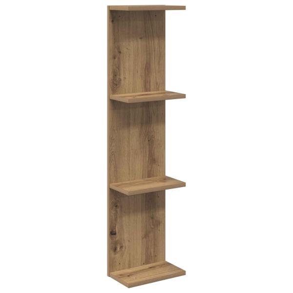 Wandregal Artisan-Eiche 25 x 15 x 100 cm Holzwerkstoff