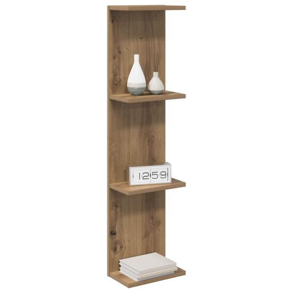 Wandregal Artisan-Eiche 25 x 15 x 100 cm Holzwerkstoff