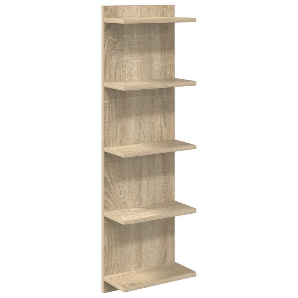 Wandregal Sonoma-Eiche 30 x 15 x 100 cm Holzwerkstoff