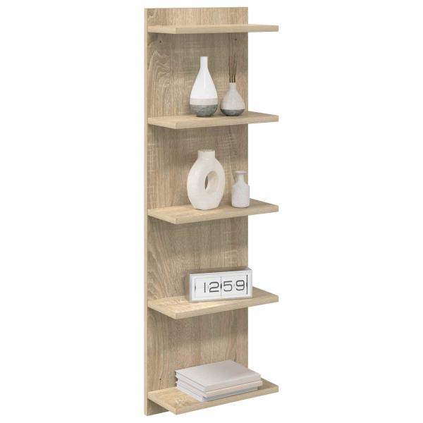 Wandregal Sonoma-Eiche 30 x 15 x 100 cm Holzwerkstoff