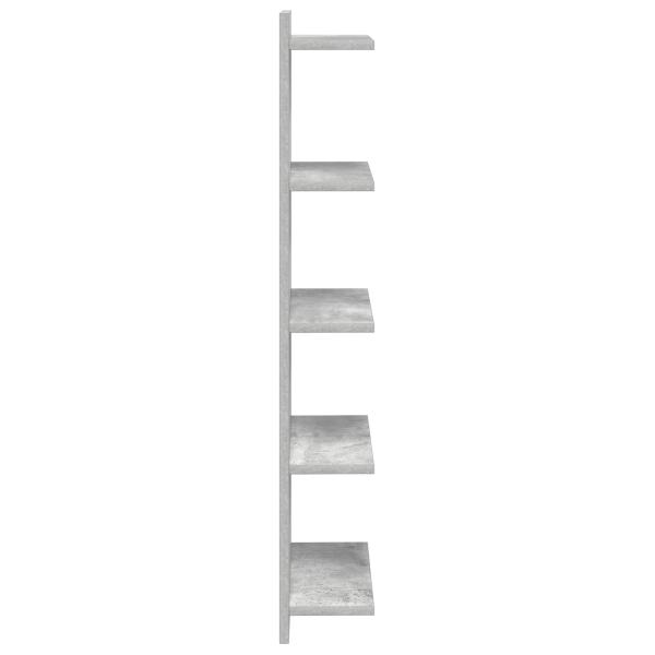 Wandregal Betongrau 30 x 15 x 100 cm Holzwerkstoff