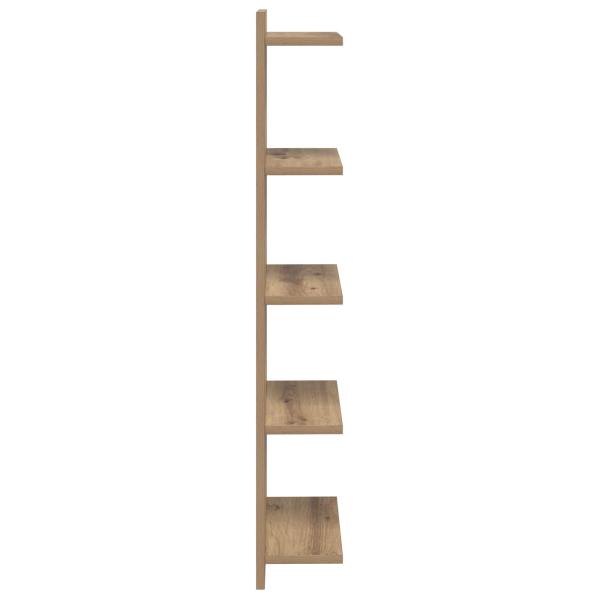 Wandregal 2 stk. Artisan-Eiche 30 x 15 x 100 cm Holzwerkstoff