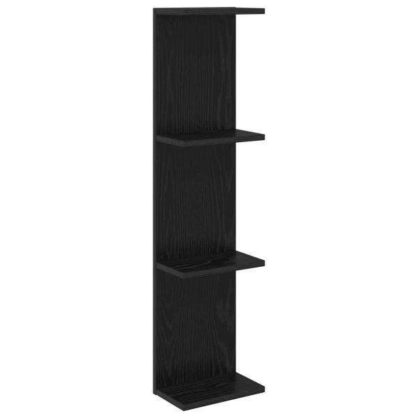 Wandregal Schwarze Eiche 22 x 15 x 100 cm Holzwerkstoff