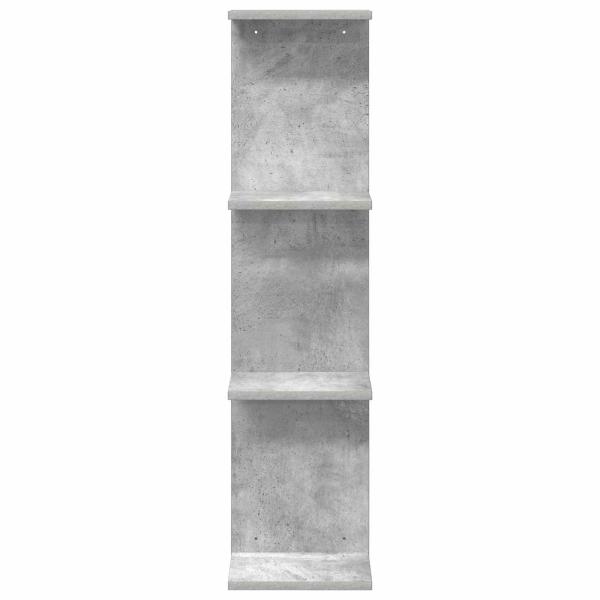 Wandregal Betongrau 22 x 15 x 100 cm Holzwerkstoff