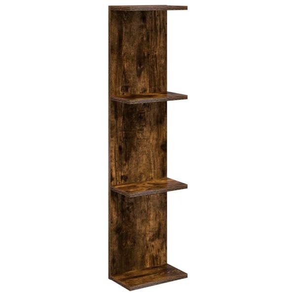 Wandregal Raucheiche 22 x 15 x 100 cm Holzwerkstoff
