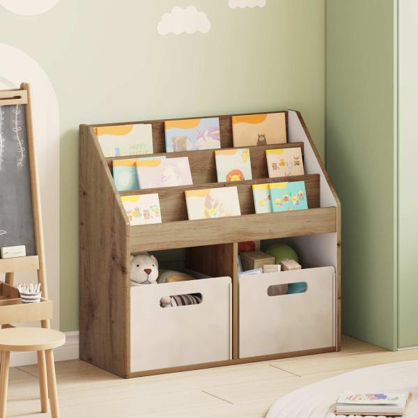 ARDEBO.de - Kinderregal Artisan-Eiche 72,5 x 29,5 x 69 cm Holzwerkstoff