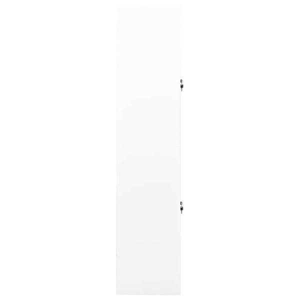 Büroschrank Weiß 90x40x180 cm Stahl