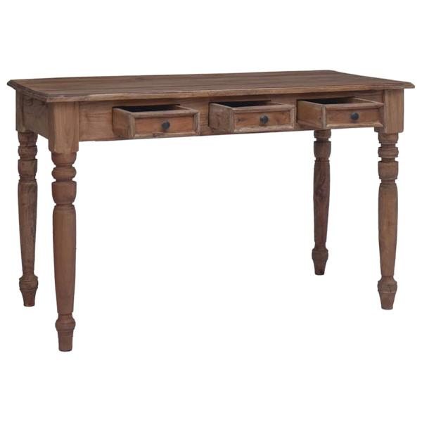 Schreibtisch mit Schubladen 117x57x75 cm Altholz Massiv