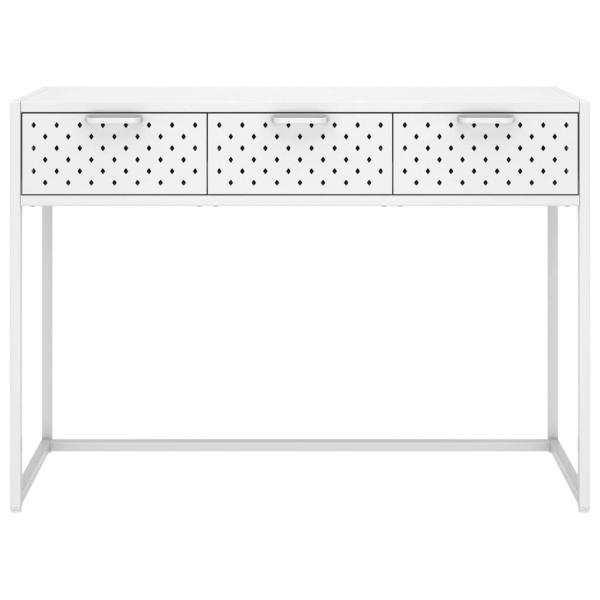 Konsolentisch Weiß 106x35x75 cm Stahl