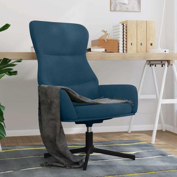ARDEBO.de - Relaxsessel Blau Samt