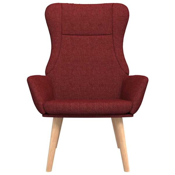 Relaxsessel Stoff Weinrot