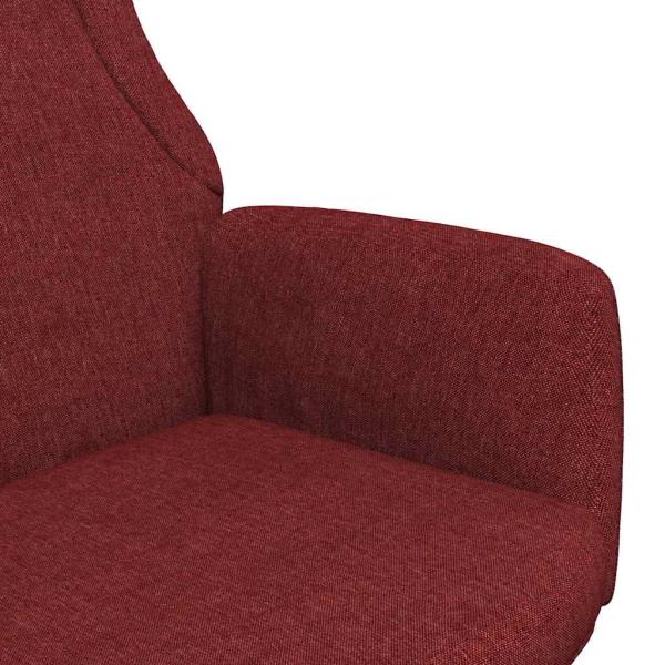 Relaxsessel Stoff Weinrot