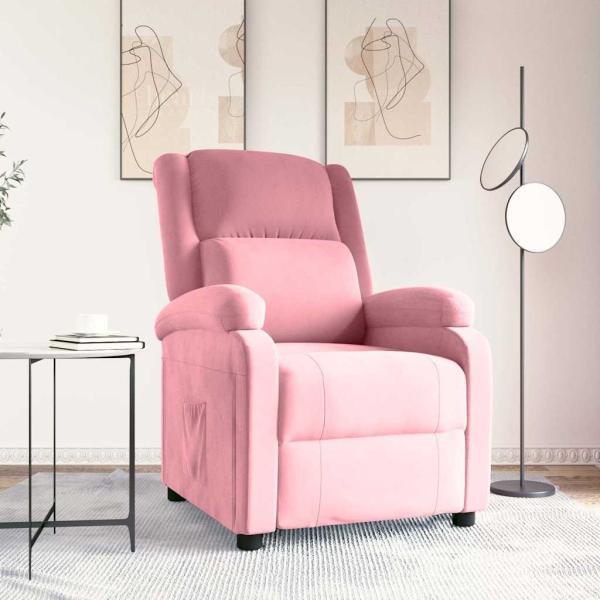 ARDEBO.de - Relaxsessel Rosa Samt
