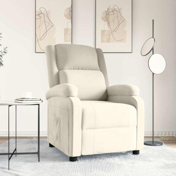 ARDEBO.de - Relaxsessel Creme Samt