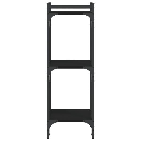 Bücherregal 3 Böden Schwarz 40x30x86 cm Holzwerkstoff