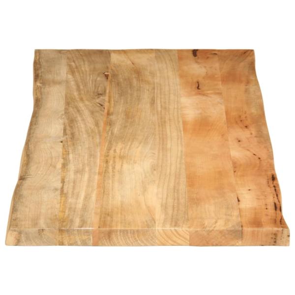 Tischplatte mit Baumkante 140x60x2,5 cm Massivholz Mango