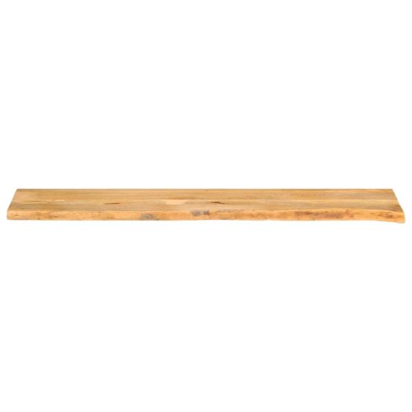 Tischplatte mit Baumkante 140x20x3,8 cm Massivholz Mango