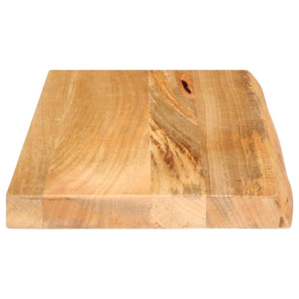 Tischplatte mit Baumkante 50x30x2,5 cm Massivholz Mango