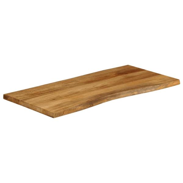Tischplatte mit Baumkante 120x60x2,5 cm Massivholz Mango