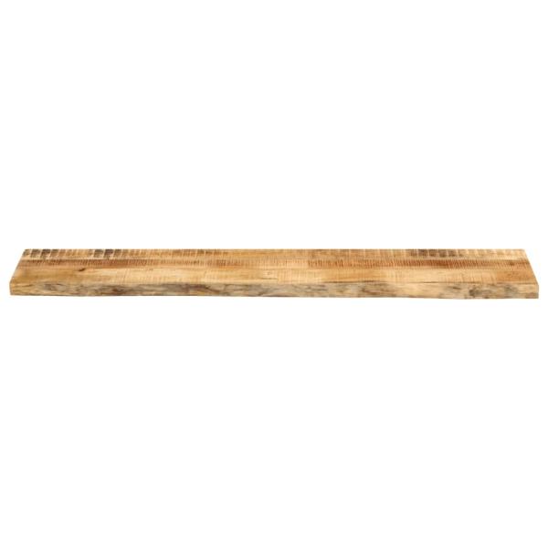 Tischplatte 180x20x3,8 cm Baumkante Massivholz Raues Mangoholz