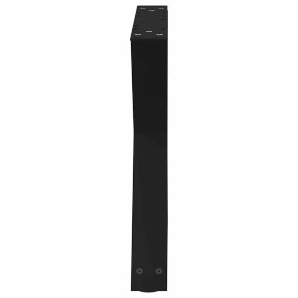 Couchtischbeine 2 Stk. Schwarz 50x(42-43,3) cm Stahl