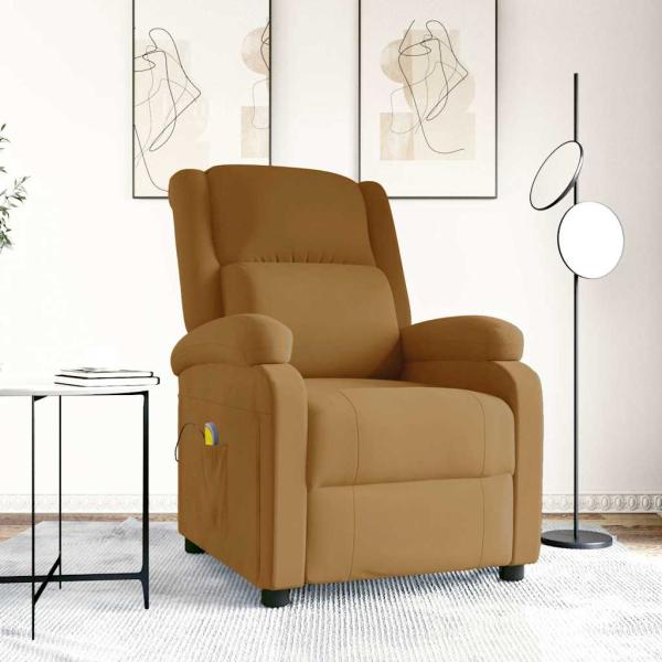 ARDEBO.de - Massagesessel Braun Samt