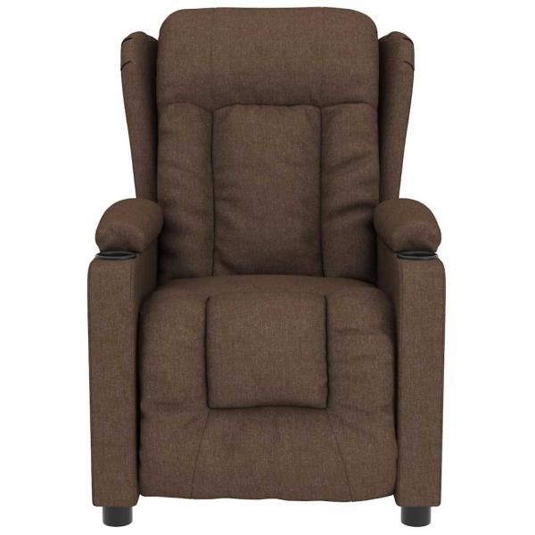 Massagesessel Braun Stoff