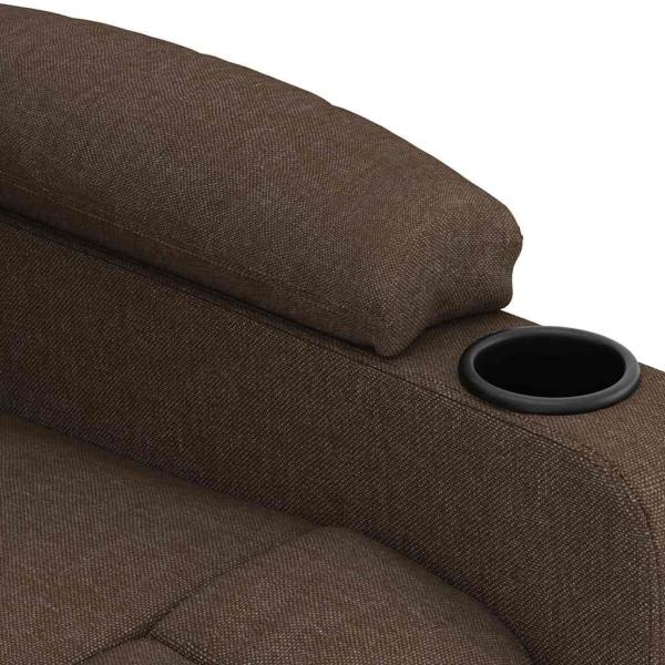 Massagesessel Braun Stoff