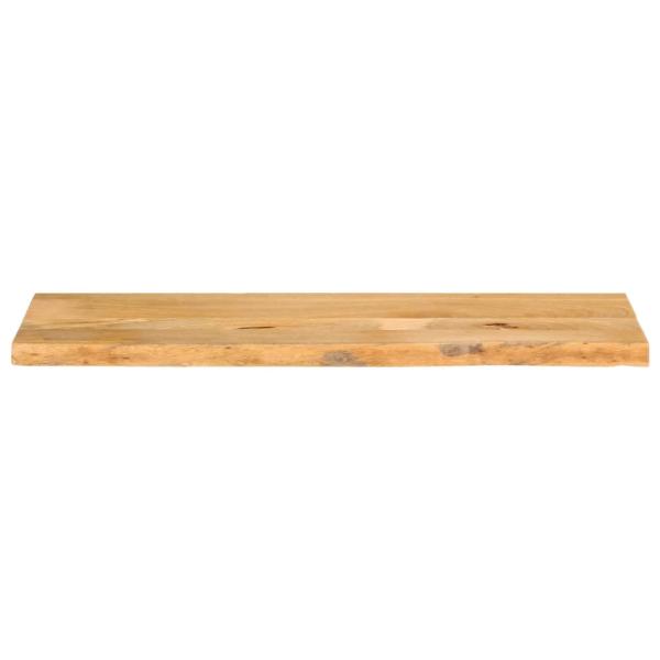 Tischplatte mit Baumkante 120x30x3,8 cm Massivholz Mango