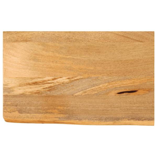ARDEBO.de - Tischplatte mit Baumkante 50x30x3,8 cm Massivholz Mango