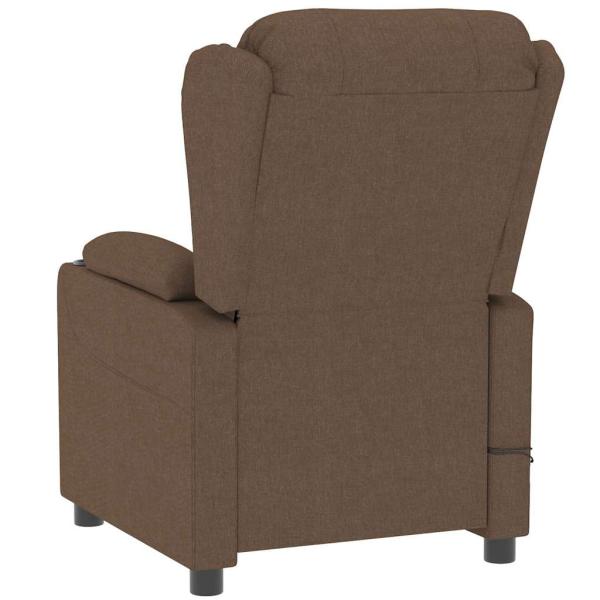 Massagesessel Elektrisch Braun Stoff