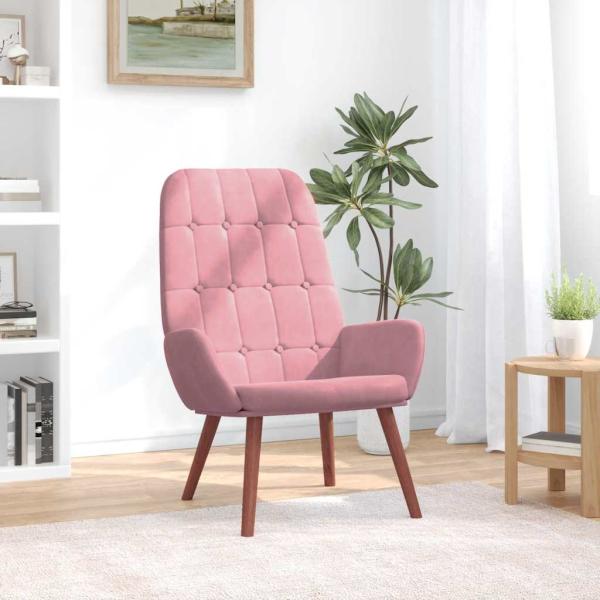 ARDEBO.de - Relaxsessel Rosa Samt