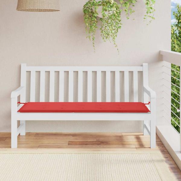 ARDEBO.de - Gartenbank-Auflage Rot 150x50x3 cm Oxford-Gewebe