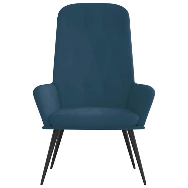 Relaxsessel Blau Samt