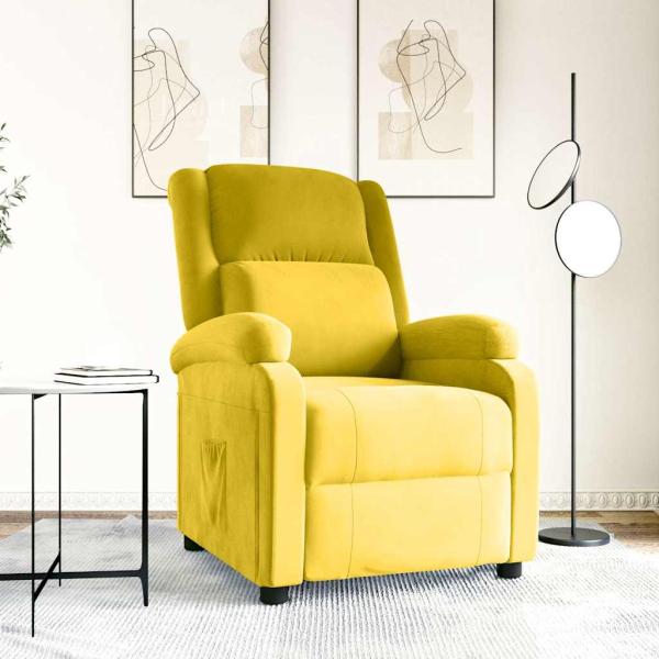 ARDEBO.de - Relaxsessel Gelb Samt