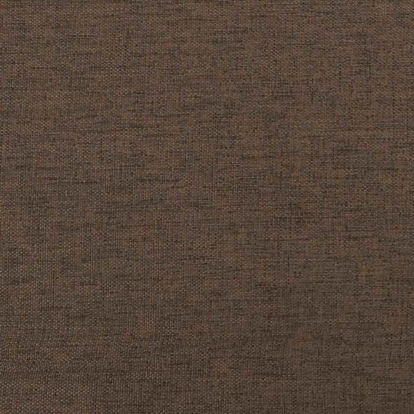 Relaxsessel mit Hocker Braun Stoff
