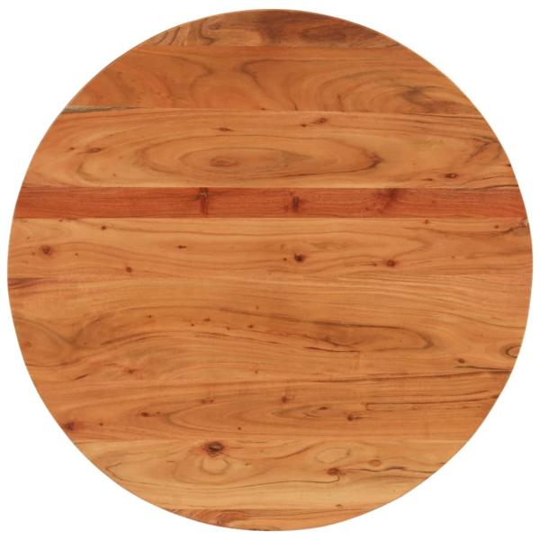 Tischplatte Ø90x3,8 cm Rund Massivholz Akazie