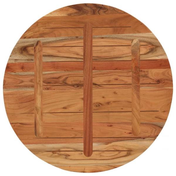 Tischplatte Ø90x3,8 cm Rund Massivholz Akazie