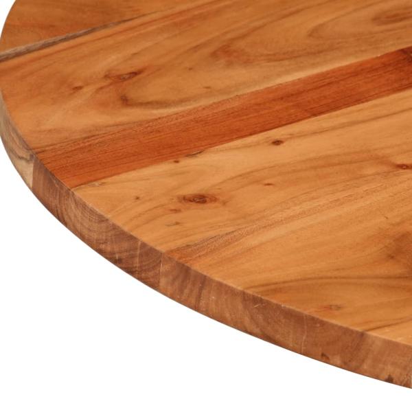 Tischplatte Ø90x3,8 cm Rund Massivholz Akazie
