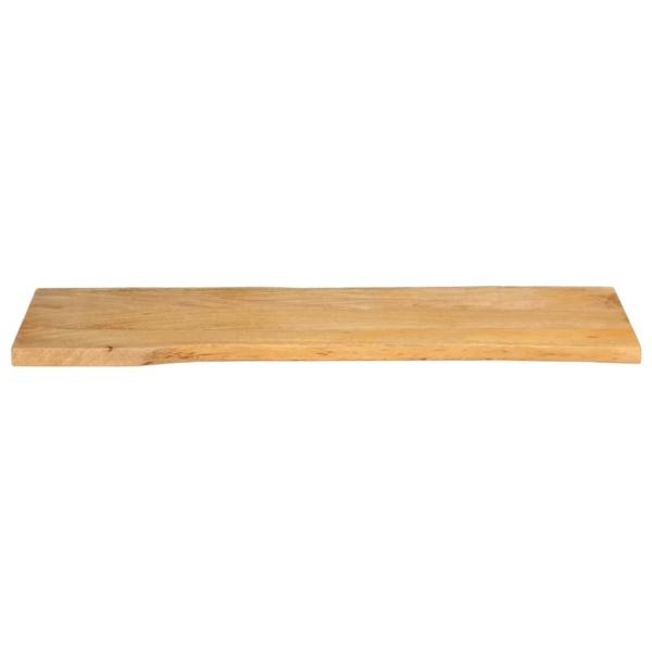 Tischplatte mit Baumkante 140x40x2,5 cm Massivholz Mango