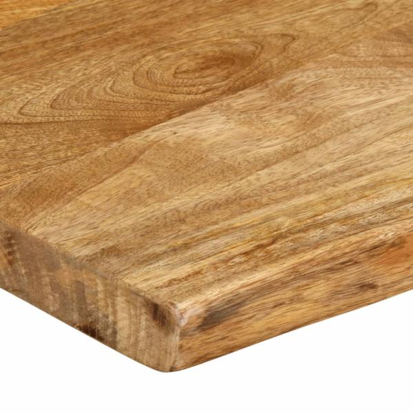 Tischplatte mit Baumkante 140x40x2,5 cm Massivholz Mango