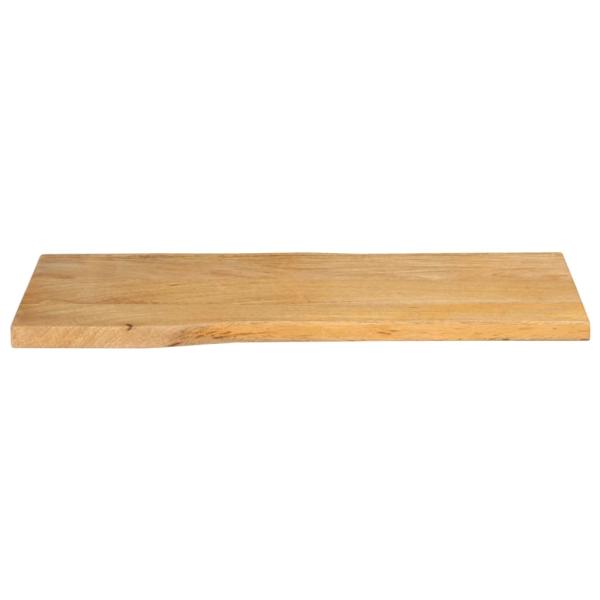 Tischplatte mit Baumkante 90x40x2,5 cm Massivholz Mango
