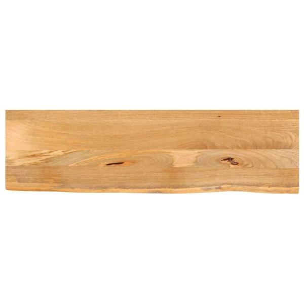 ARDEBO.de - Tischplatte mit Baumkante 110x30x3,8 cm Massivholz Mango