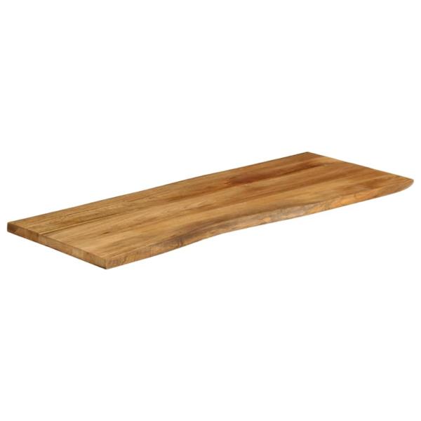Tischplatte mit Baumkante 140x60x3,8 cm Massivholz Mango