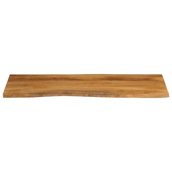 Tischplatte mit Baumkante 140x60x3,8 cm Massivholz Mango